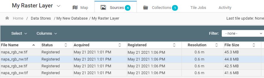 Sources tab